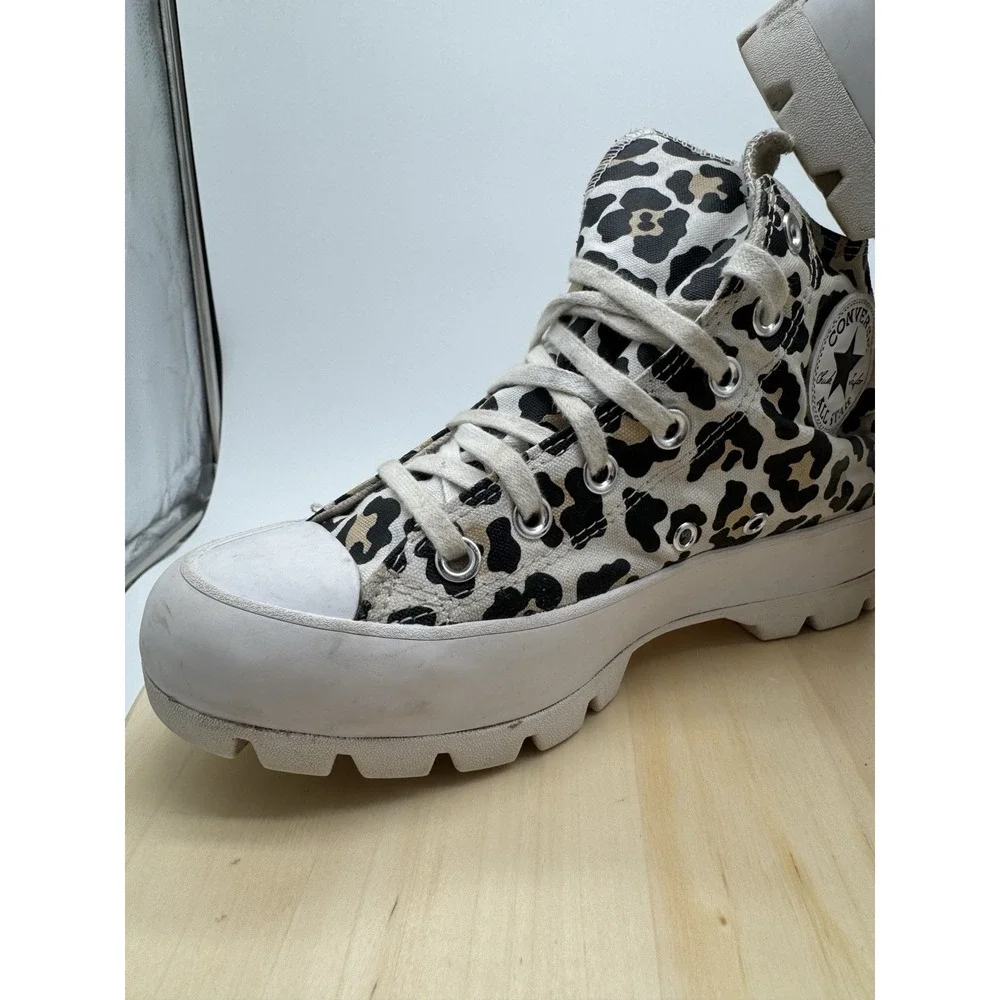 Converse Chuck Taylor All Star Lugged Leopard High Top Platform Sneakers 6.5 Y2K